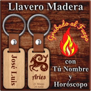 Llavero Madera